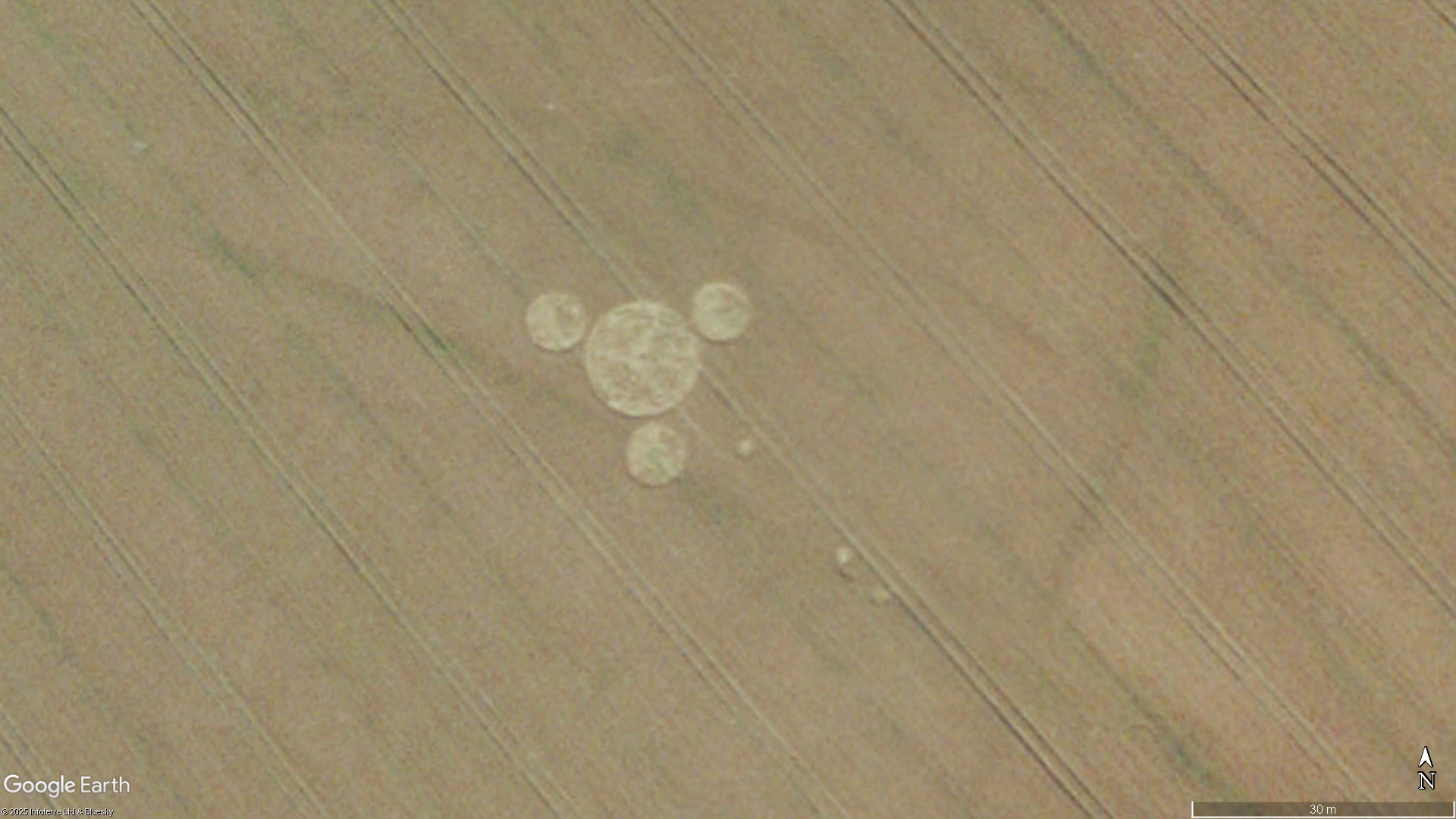 Owslebury, Hampshire crop circle, aerial photo 6