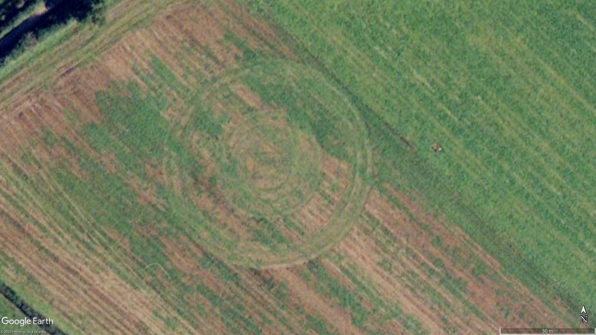 Stanton Prior, nr Bristol crop circle, aerial photo 15