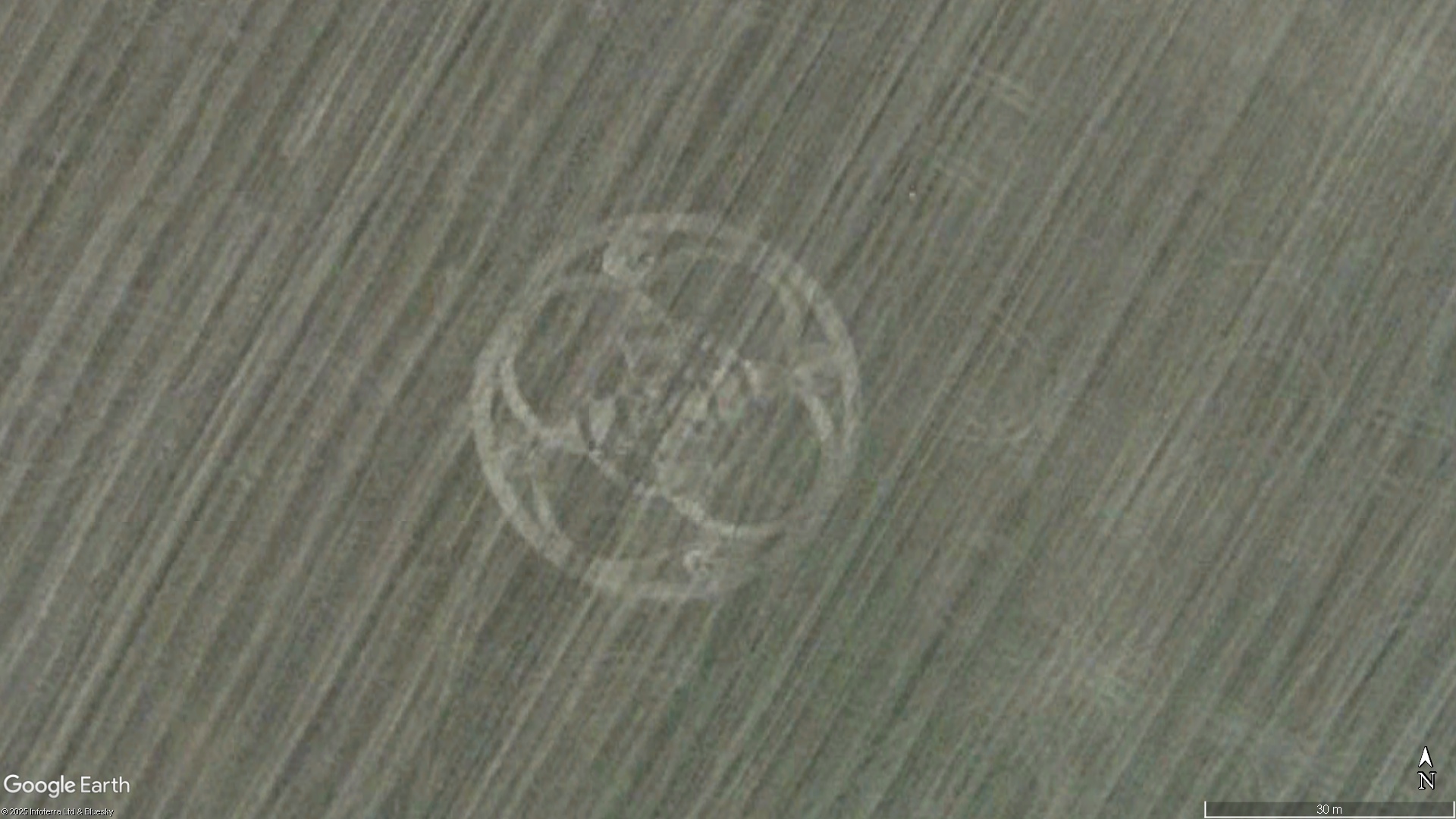 South Harting, West Sussex crop circle, aerial photo 2