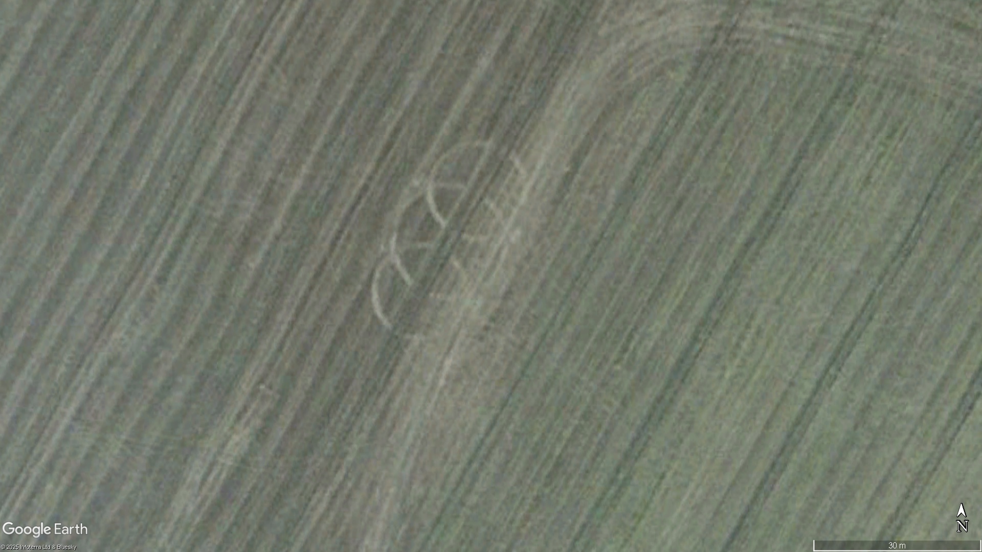 South Harting, West Sussex crop circle, aerial photo 2