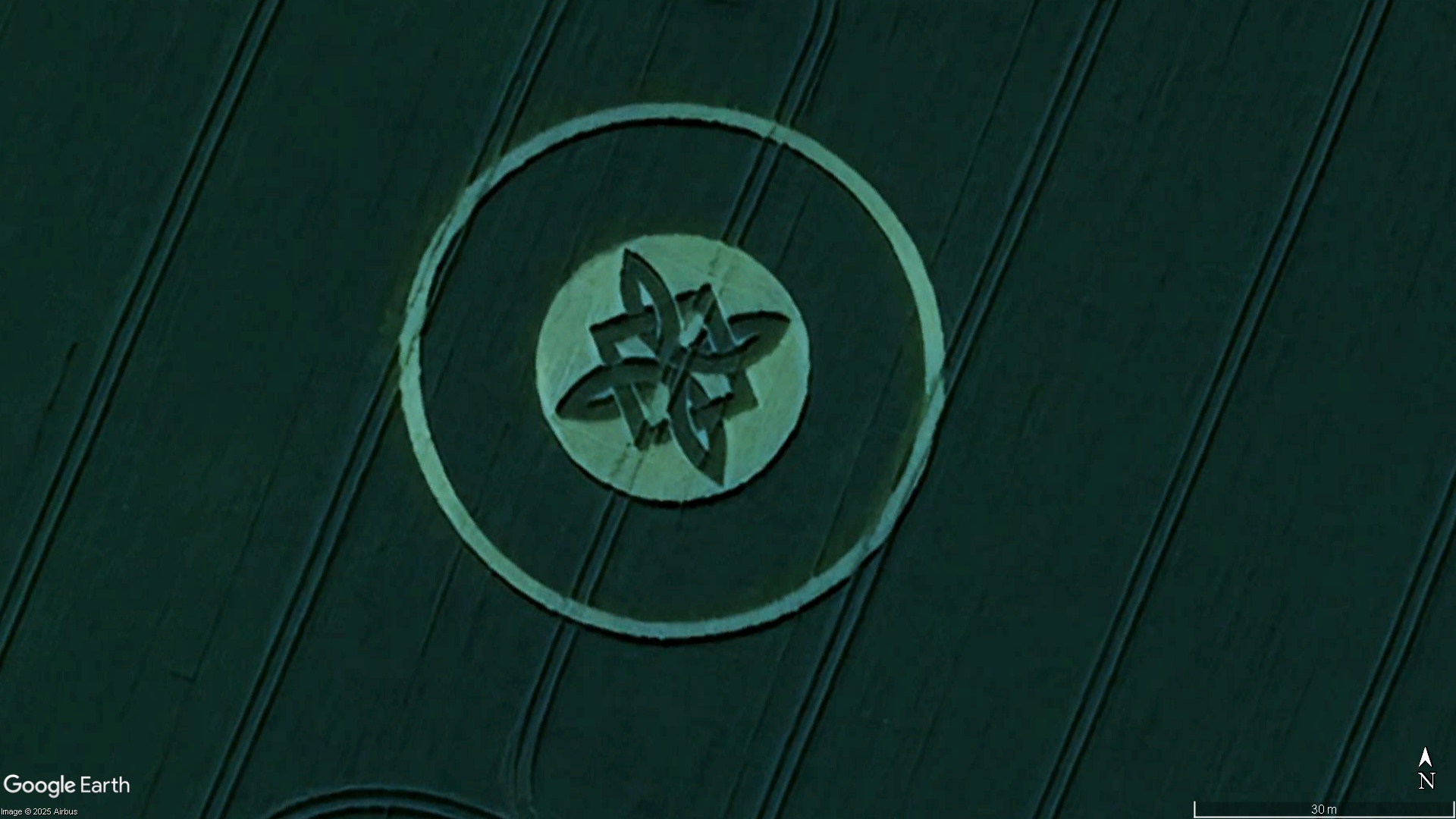 The Gallops, Wiltshire crop circle, aerial photo 63