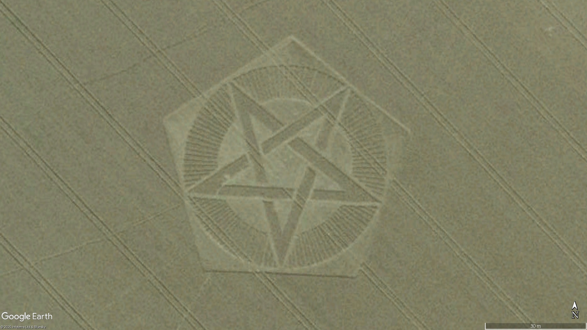Sharpenhoe, Bedfordshire crop circle, aerial photo 10